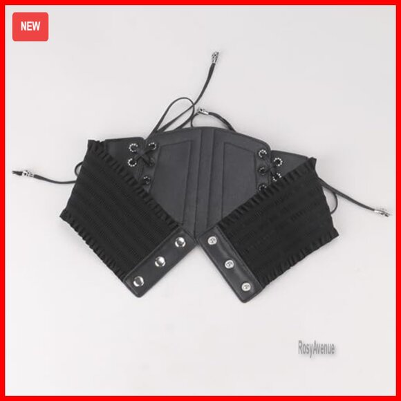 Vintage Lace-Up Corset Belt Adjustable Elastic Waist Waspie Wide Belt main image 6